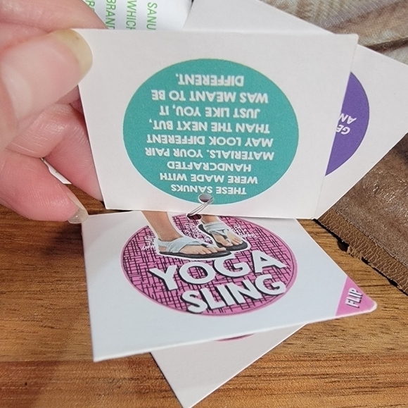 NEW Sanuk Yoga Sling 2 Tan Cream Comfy Sandals Fabric Yoga Mat Size 6 - Picture 11 of 17